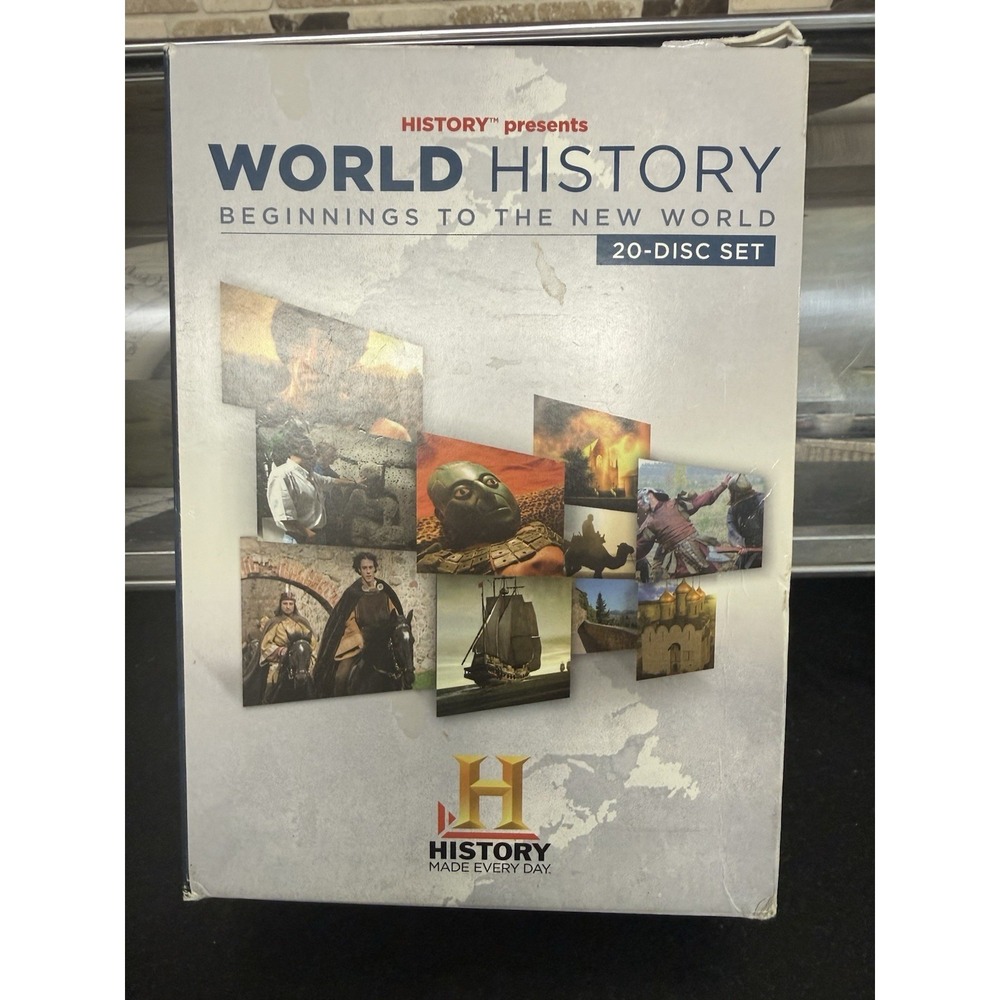 World History: Beginnings to the New‎ World (DVD, 2010, 20-Disc Set) New Sealed